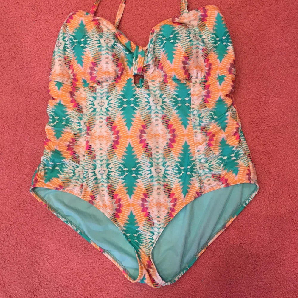 Plus Size Aztec One Piece